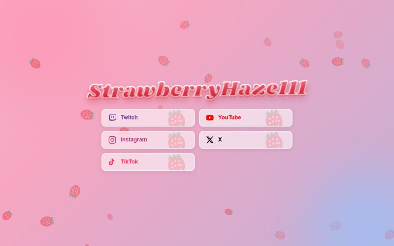 Screenshot of the StrawberryHaze111 website